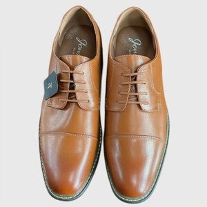 Jonsen Milan Mens Leather Dress Shoes Tan Brown NWT (No box) Size 13 Formal